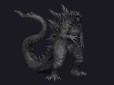 Godzilla stl file 3D print model