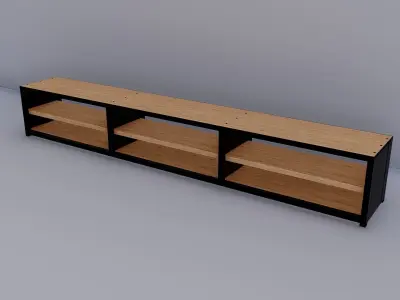 Industrial TV stand 3D model