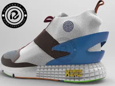 3d shoe basket full mesh and render in keyshot 3D model
