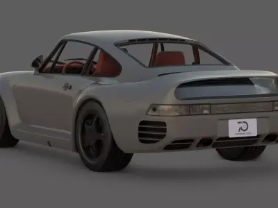 1988 Porsche 959 Bruce Canepa Upgrade 3D Model  The Ultimate 3D model