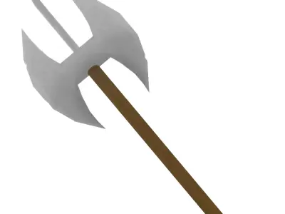 Battle Axe Low-poly 3D model 29