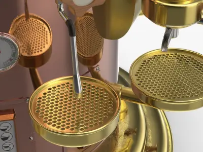  Retro Dome Espresso Machine Bronze 