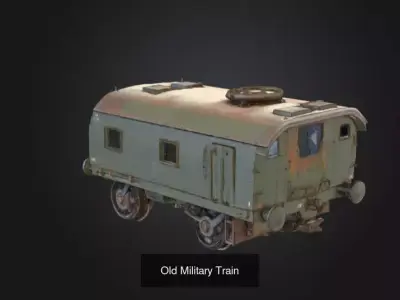 Vintage Retro Props Set 3D Model Pack