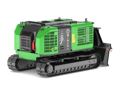 Ecoforst T-winch Machine 3D model