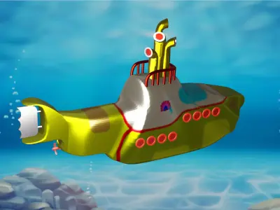 Yellow Submarine 3D model purchase