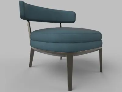 chair dining Low-poly 3D model