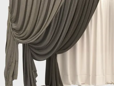 Curtain collection 10 3D model