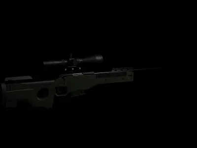 Accuracy International AWM 3d model 3D model