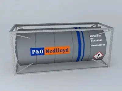 P26O Nedlloyd Tank 20 Container Free 3D model