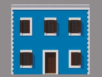 Mexican House 3D model 4