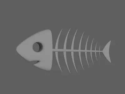 Fish Bone 3D model purchase