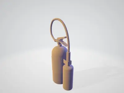 Fat Fire Extinguisher - Safety and Emergency Equipment Low-poly 3D model