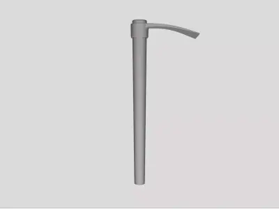 Hoe - Geometry Only No Textures No Materials 3D model