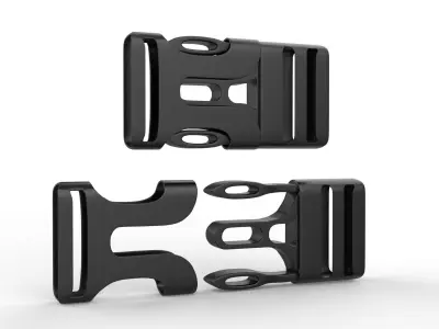 Plastic Buckle  3D model