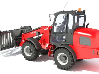 Weidemann Telehandler Forklift 3D model