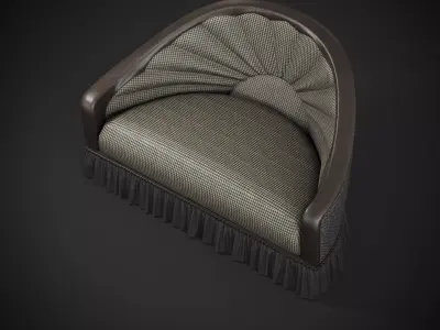 Antique sofa  3D model