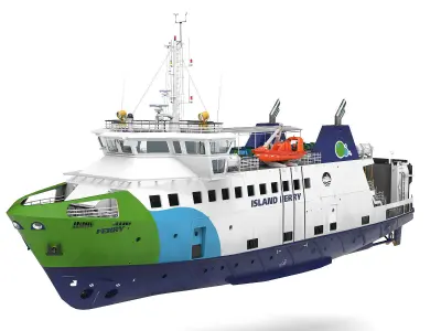 Ro-Pax Ferry  3D model