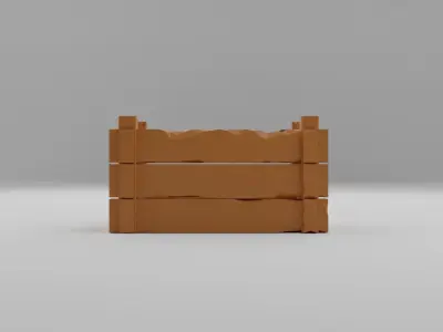 Wooden crate Free 3D print model