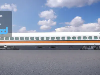 TW Train Cabin 002 3D model