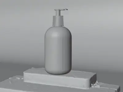 Body Lotion Bottle Low-poly 3D model