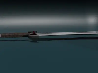 game ready low poly sword Free 3D model buy