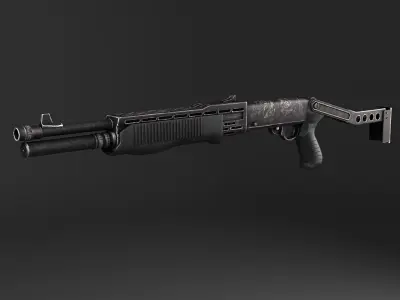SPAS-12 shotgun 3D model purchase