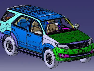 Toyota Fortuner model 3D model
