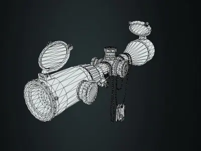 Sniper Scope - Game Ready Low-poly 3D model