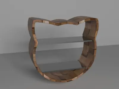 furniture cupboard Low-poly 3D model