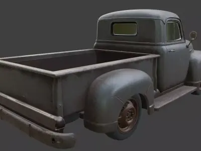 Vintage Rusty Pickup Truck 3D Model 3D model 32