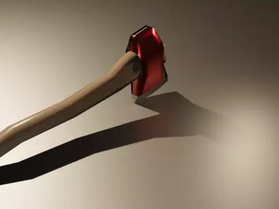 red axe lumberjack Free low-poly 3D model