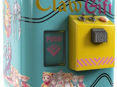claw crane game machine 3D model