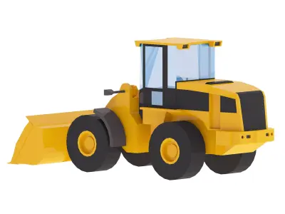 Loader Construction 294L Simplified Low-poly 3D model