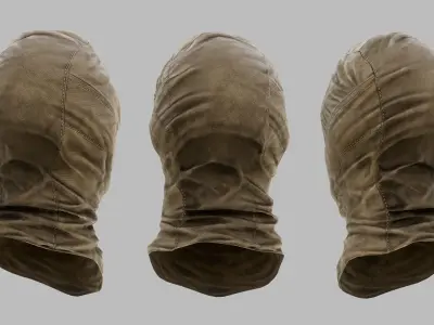 Military Balaclava Low-poly 3D model