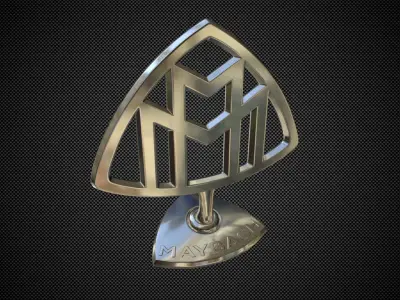 maybach logo 3D model by 3dlogoman