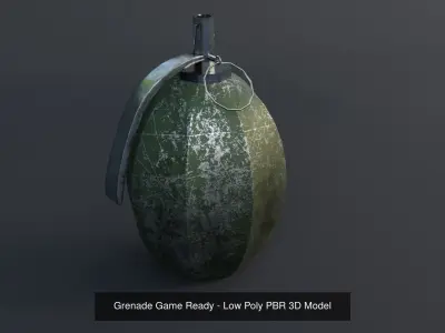 Bomb-Grenade - Game Ready - Low Poly PBR 3D Model 3D Model Pack