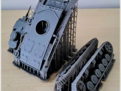 Panzer III Ausf H - miniatures tabletop scenery 3D print model