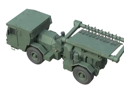 Hydrema 910 Mine Clearing Vehicle   Low-poly 3D model