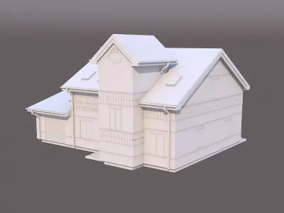 3D private building 3D model