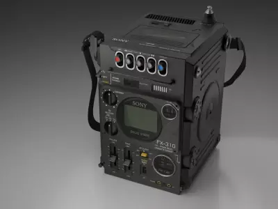 SONY Radio TV Cassette FX-310 electronic 3D model