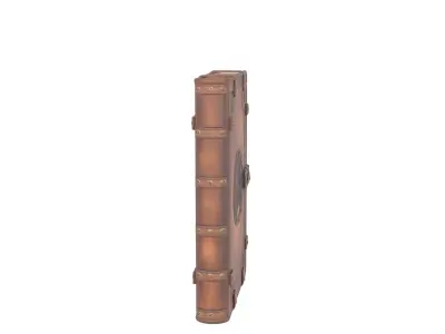 3D Leather Grimoire Book Cover Pentagram and Aged 3D model purchase