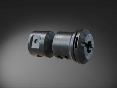 muzzle brake  vol9 3D model