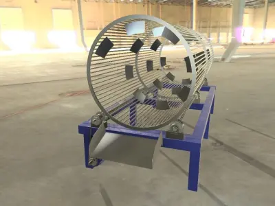 Sorting Barrel Low-poly 3D model