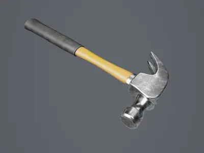 Hammer 01 Low-poly 3D model purchase