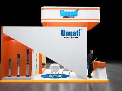 Exhibition Stand 6 m x 6 m 3D model