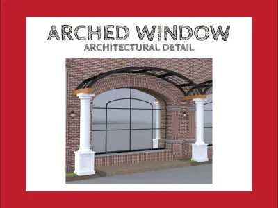 ARCHED WINDOW STOREFRONT 3D model