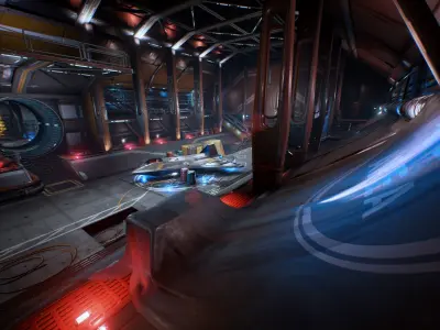 Scifi Kitbash Level Builder Low-poly 3D model