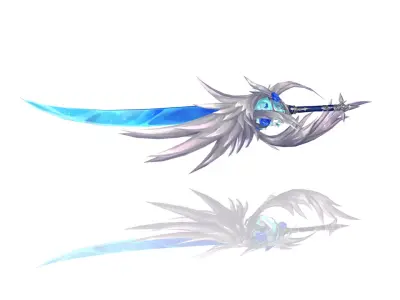 Legendary Sword Low-poly 3D model