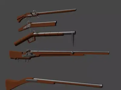 Early Firearms Asset Pack 3D model