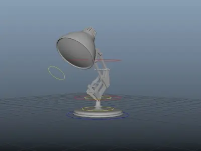 Pixar Lamp Rigged Free 3D model